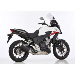 Scarico HONDA CBR500R anno  2017 - 2018   terminale di scarico HURRIC Rac 1 Slip on in Alluminio anodizzato colore nero