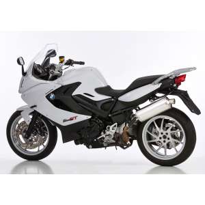 Scarico BMW F 800 GT anno  2013 - 2014 - 2015 - 2016   terminale di scarico HURRIC Rac 1 Slip on in Alluminio lucidato colore argento