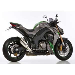 Scarico KAWASAKI Z1000 SX anno  2017 - 2018   terminale di scarico HURRIC Pro 2 Slip on in acciaio inossidabile lucidato colore argento