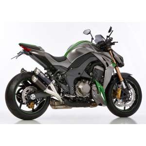 Scarico KAWASAKI Z1000 SX 2017 - 2018  .  SHARK Track Slip on terminale di scarico Alluminio anodizzato colore nero