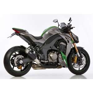Scarico KAWASAKI Z1000 2014 - 2015 - 2016  .  SHARK Factory Slip on terminale di scarico Alluminio anodizzato colore nero