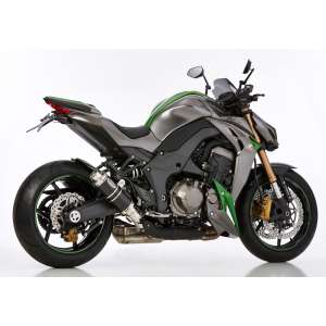 Scarico KAWASAKI Z1000 SX anno  2014 - 2015 - 2016   terminale di scarico HURRIC Supersport Slip on in Alluminio anodizzato colore nero
