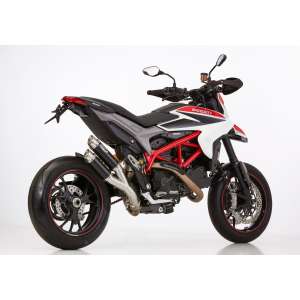 Scarico DUCATI Hypermotard 821 2013 - 2014 - 2015  .  SHARK Track Slip on terminale di scarico Alluminio anodizzato colore nero