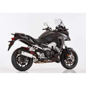 Scarico HONDA VFR800X Crossrunner 2015 - 2016  .  SHARK DSX-5 Slip on terminale di scarico Alluminio lucidato/silenziatore acciaio inossidabile nero opaco rivestito colore argento