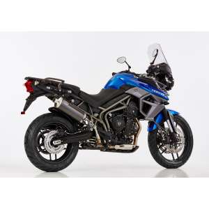 Scarico TRIUMPH Tiger 800 XRx anno  2015 - 2016   terminale di scarico HURRIC Rac 1 Slip on in carbonio colore carbonio