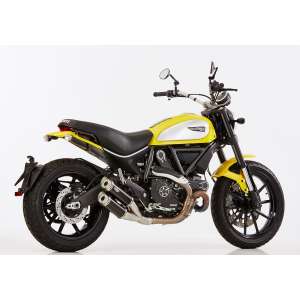 Scarico DUCATI Scrambler Urban Enduro 2015 - 2016  .  SHARK Track Slip on terminale di scarico Alluminio anodizzato colore nero