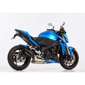 Scarico SUZUKI GSX-S 1000F anno  2017 - 2018   terminale di scarico HURRIC Pro 2 Slip on in acciaio inossidabile rivestito colore nero-opaco
