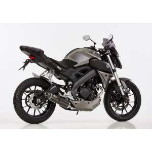 Scarico YAMAHA MT-125 2014 - 2015 - 2016  .  SHARK Street GP sistema completo terminale di scarico carbonio colore carbonio