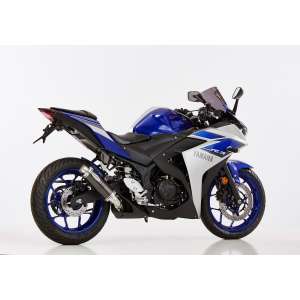 Scarico YAMAHA YZF-R3 anno  2015 - 2016   terminale di scarico HURRIC Supersport Slip on in carbonio colore carbonio