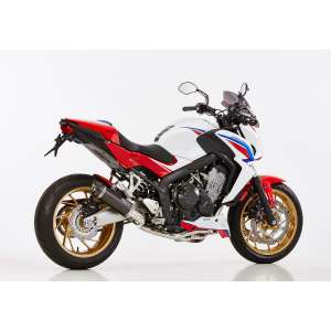 Scarico HONDA CBR650F 2014 - 2015 - 2016  .  SHARK Street GP sistema completo terminale di scarico carbonio colore carbonio