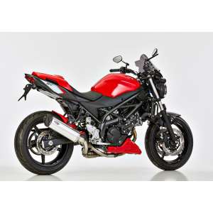Scarico SUZUKI SV 650 X 2018.  SHARK DSX-5 Slip on terminale di scarico Alluminio lucidato/silenziatore acciaio inossidabile nero opaco rivestito colore argento