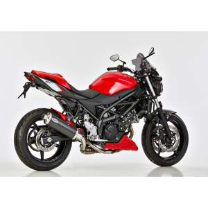 Scarico SUZUKI SV 650 X anno  2018 terminale di scarico HURRIC Rac 1 Slip on in carbonio colore carbonio