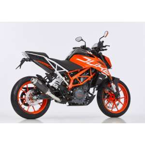 Scarico KTM 125 Duke anno  2017 - 2018   terminale di scarico HURRIC Supersport Slip on in carbonio colore carbonio