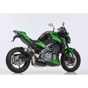 Scarico KAWASAKI Z900 2017 - 2018  .  SHARK Factory Slip on terminale di scarico Alluminio anodizzato colore nero
