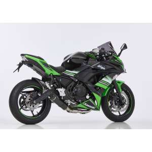 Scarico KAWASAKI Ninja 650 2017 - 2018  .  SHARK Street GP sistema completo terminale di scarico carbonio colore carbonio