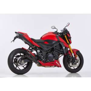 Scarico SUZUKI GSX-S 750 anno  2017 - 2018   terminale di scarico HURRIC Pro 2 Slip on in acciaio inossidabile rivestito colore nero-opaco