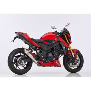 Scarico SUZUKI GSX-S 750 anno  2017 - 2018   terminale di scarico HURRIC SP Slip on in acciaio inossidabile lucidato colore argento