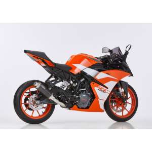Scarico KTM RC 390 anno  2017 - 2018   terminale di scarico HURRIC Supersport Slip on in carbonio colore carbonio