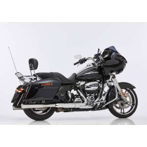 Scarico HARLEY DAVIDSON TOURING Electra Glide Ultra 2017 Sistema di scarico FALCON Double Groove Slip on acciaio inossidabile lucidato colore argento