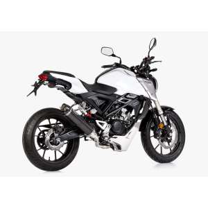 Scarico HONDA CB125R 2018.  SHARK Street GP sistema completo terminale di scarico carbonio colore carbonio