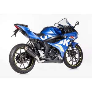 Scarico SUZUKI GSX-S 125 2017 - 2018  .  SHARK SRC 4 sistema completo terminale di scarico carbonio colore carbonio
