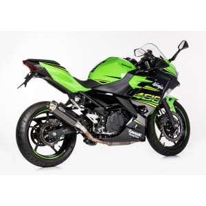 Scarico KAWASAKI Ninja 400 2018.  SHARK SRC 4 Slip on terminale di scarico carbonio colore carbonio
