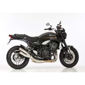 Scarico KAWASAKI Z900 RS anno  2018 terminale di scarico HURRIC Pro 2 Retro  in acciaio inossidabile lucidato colore argento