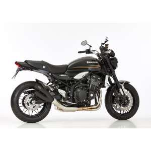 Scarico KAWASAKI Z900 RS anno  2018 terminale di scarico HURRIC Pro 2 Retro in acciaio inossidabile rivestito colore nero-opaco
