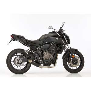 Scarico YAMAHA MT-07 2014 - 2015 - 2016  .  SHARK SRC 4 sistema completo terminale di scarico alluminio anodizzato colore nero