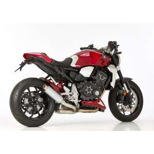 Scarico HONDA CB1000R anno  2018 terminale di scarico HURRIC TEC One Slip on in aspetto alluminio titanio colore argento