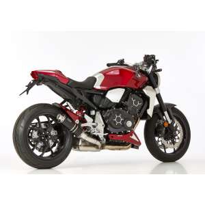 Scarico HONDA CB1000R anno  2018 terminale di scarico HURRIC Supersport Slip on in Alluminio anodizzato colore nero