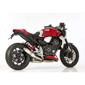 Scarico HONDA CB1000R anno  2018 terminale di scarico HURRIC Supersport Slip on in Alluminio lucidato colore argento