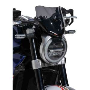 Cupolino basso sportivo  (20cm+ fitting kit ) Ermax per CB1000 R 2018 - 2019 - 2020  nero scuro opaco