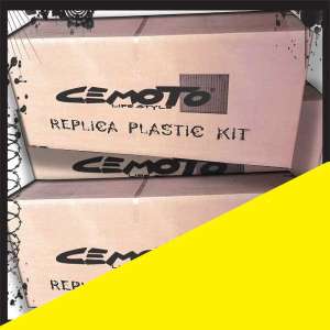 Kit plastiche   GIALLO cross enduro cemoto per  SUZUKI RM 125 2001/2018       